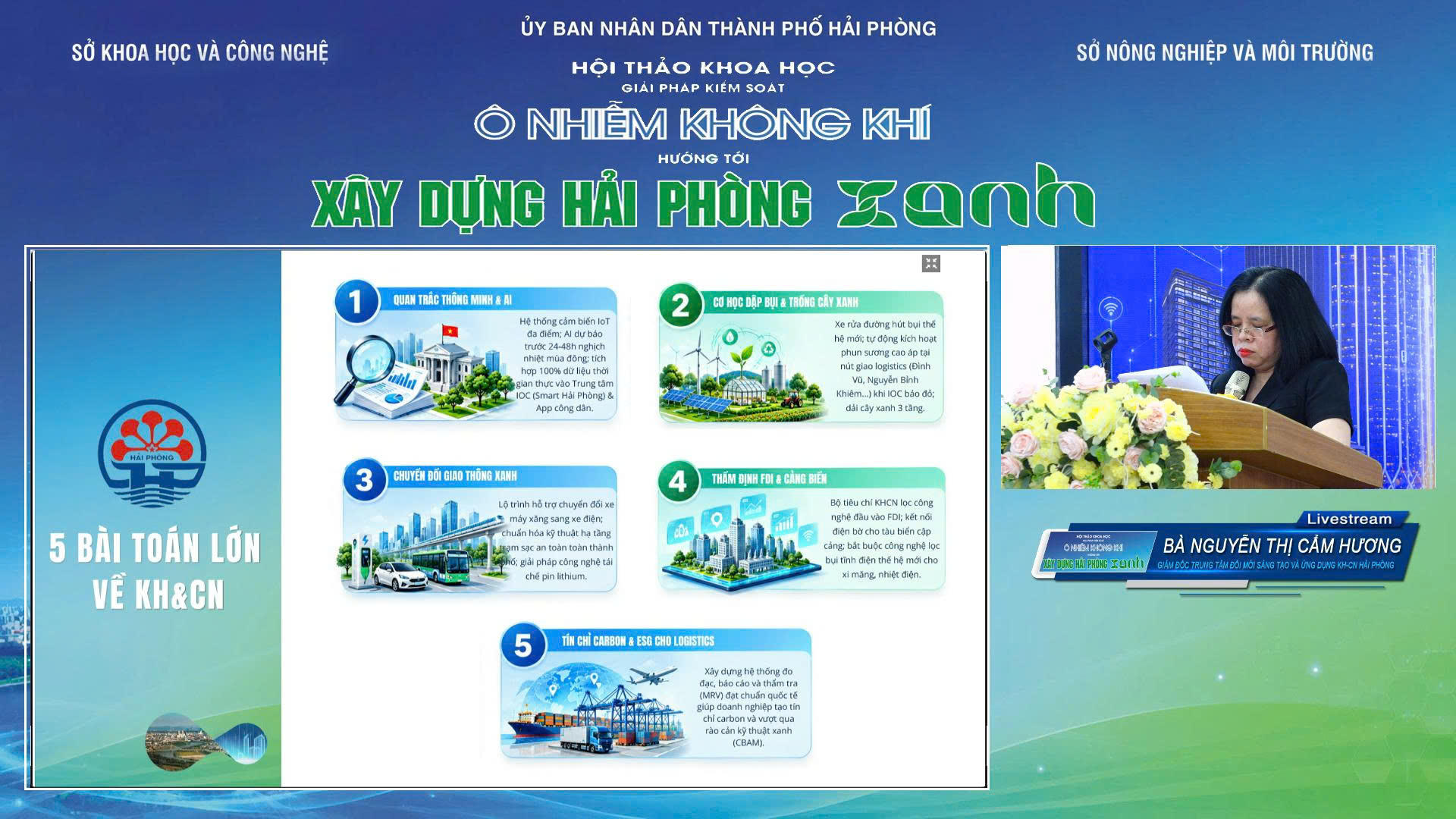 Giải pháp kiểm soát ô nhiễm không khí hướng tới xây dựng Hải Phòng xanh