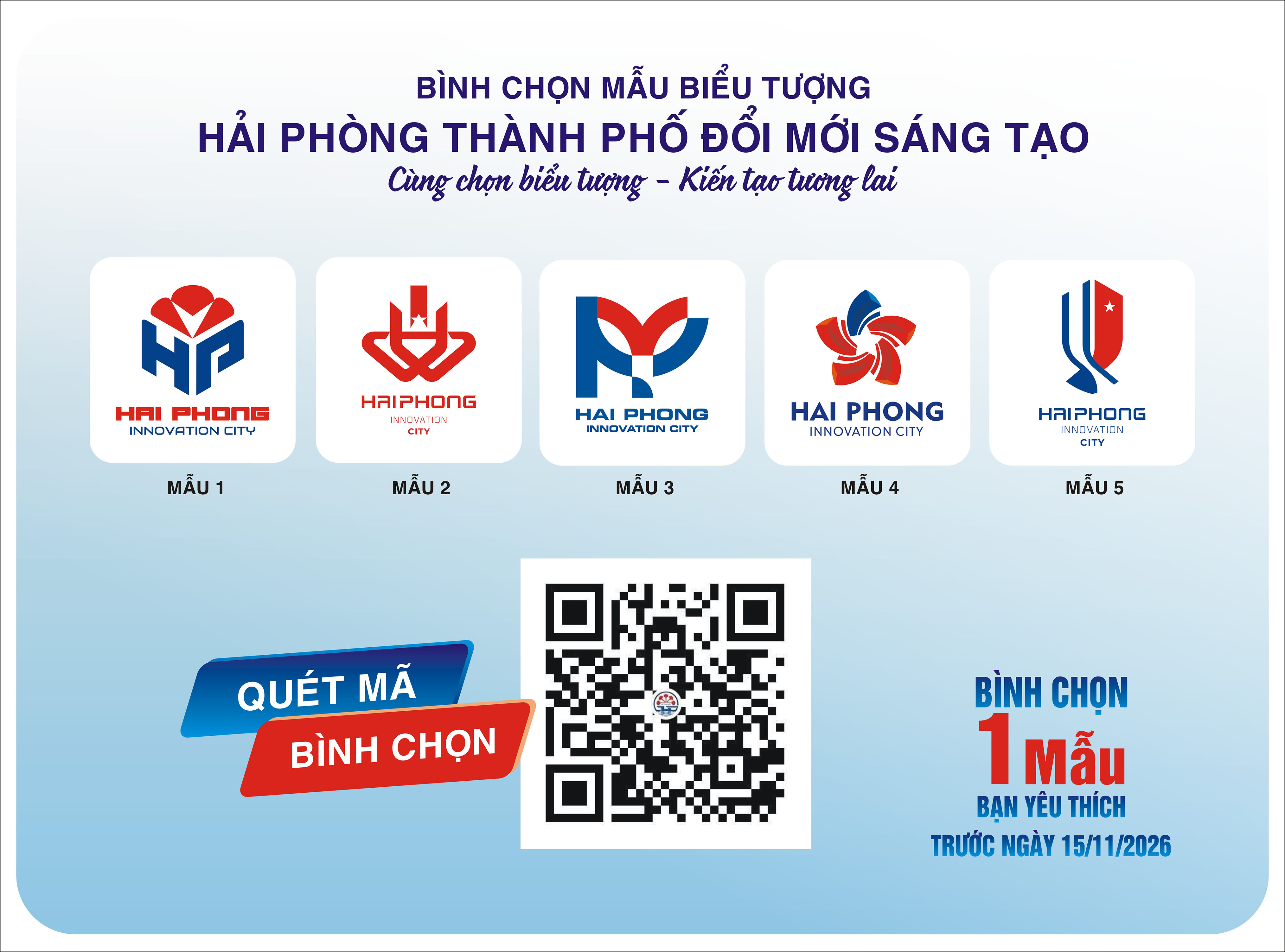 Hải Phòng lấy ý kiến công chúng lựa chọn biểu tượng thương hiệu “Thành phố Đổi mới sáng tạo” 16-10-2026 17:00