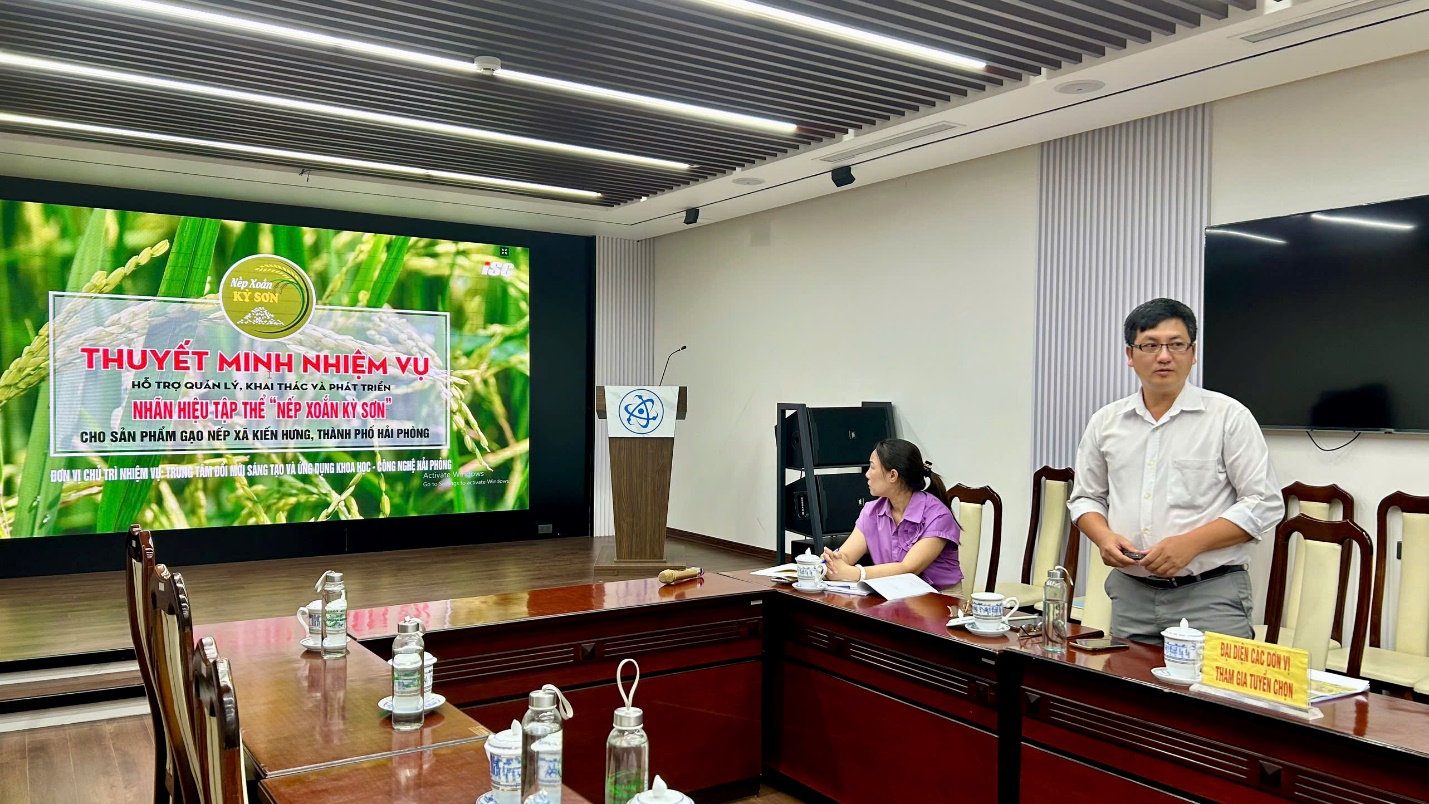 Hỗ trợ quản lý, khai thác và phát triển nhãn hiệu tập thể “Nếp xoắn Kỳ Sơn” cho sản phẩm gạo nếp xã Kiến Hưng, thành phố Hải Phòng